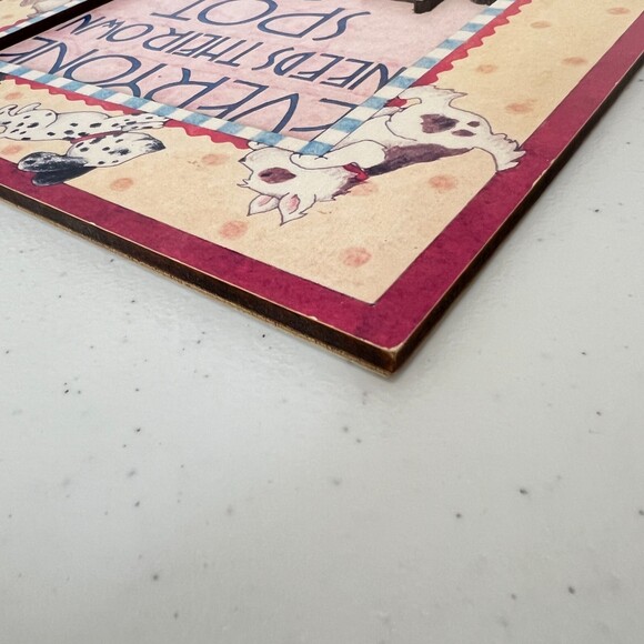 Mary Engelbreit Cards to Keep Plaque Everyone Needs Their Own Spot Dog Child - Picture 4 of 11